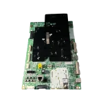 LG EBU65769801 BPR Total Assembly — Vista Superior Main Board LG EBU65769801 vista superior con blindaje EMI negro y zona de conectores