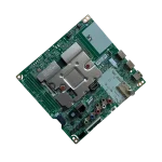 Main Board EBU66103910 – Perspectiva de puertos Main board LG EBU66103910 BWCMLKR vista en perspectiva con HDMI USB LAN AV y sintonizador RF