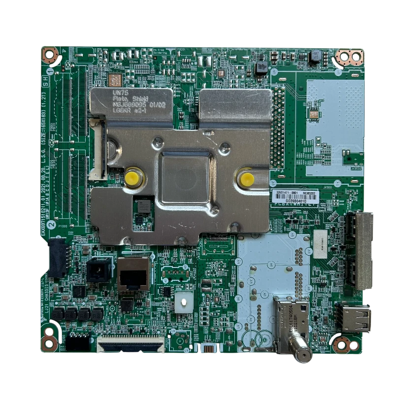 Main Board LG EBU66385202 para 70UP7500PSC (AWCMLKR/BWCMLKR/BWCNLKR) – vista frontal con HDMI, USB, LAN y sintonizador