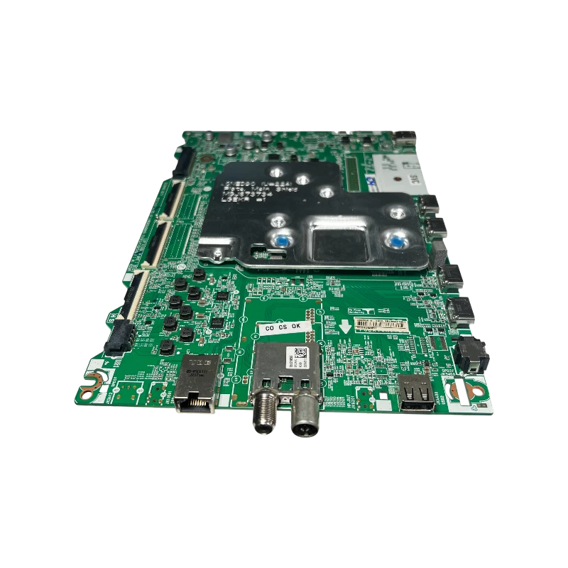 Main board LG EBU66447501 vista frontal con puertos RF, HDMI y blindaje metálico
