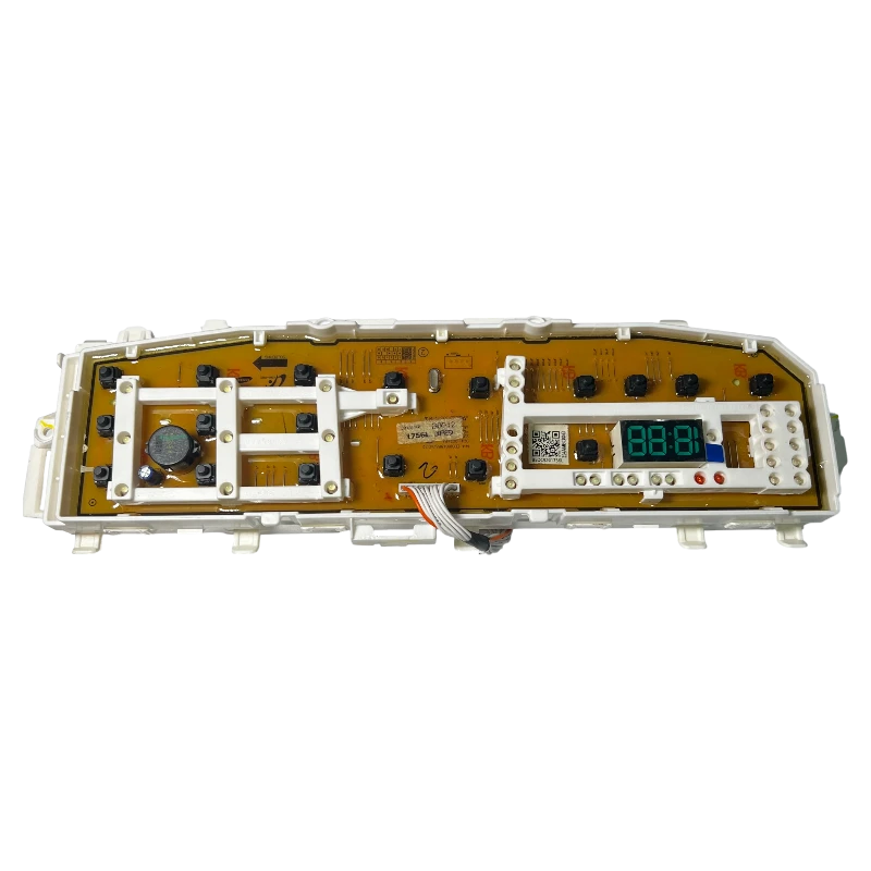 Main Board DC92-01753G para lavadora Samsung, vista general de la tarjeta con componentes electrónicos