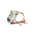 Motor DC LG EAU63103216 vista lateral con eje y conector blanco