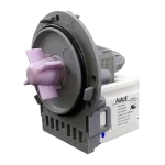 Bomba de circulación LG EAU61383518 en perspectiva con etiqueta Askoll