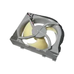 Motor de ventilador Samsung DA97-15765C con hélice de 3 aspas, vista 3/4