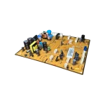 PCB Main Samsung DA92-00756N – perspectiva 3/4 derecha con bobina e inductores