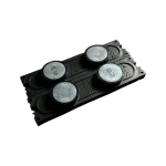 Vista posterior de parlantes Samsung BN96-16796A con imanes circulares grabados 6Ω 10W