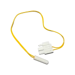 Sonda NTC DA32-00066B vista superior; cápsula blanca y mazo amarillo con conector doble.