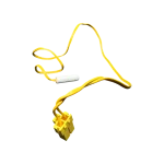 Sonda NTC DA32-00070B vista en perspectiva; mazo amarillo y cápsula blanca.