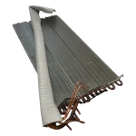 Serpentina de aluminio LG ADL73401418 / ADL73401416 vista lateral Serpentina de aluminio LG ADL73401418 ADL73401416 vista lateral completa