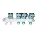 Válvula Samsung 4 vías DC97-15459M vista lateral con salidas