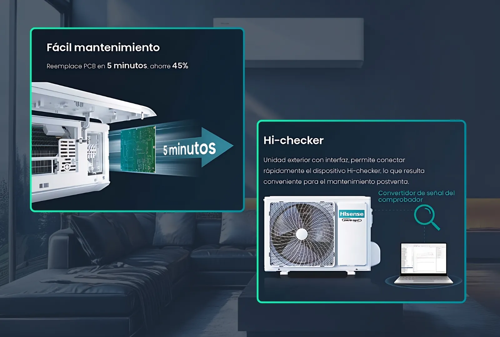 aire acondicionado esmeralda AS 24TW5HB 4 panel tactil