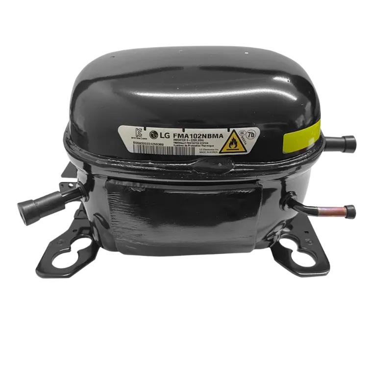 Compresor TCA37032028 para refrigerador LG vista frontal