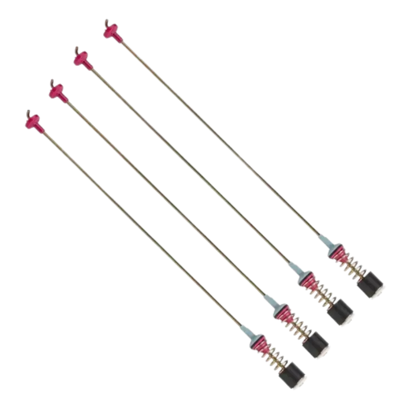 Kit x4 suspensiones Samsung DC97-05280T para lavadora de carga superior, varillas con resorte y tope amortiguador