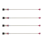 Cuatro varillas de suspensión DC97-05280T alineadas, repuesto original Samsung para lavadora