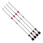 Kit suspensiones Samsung DC97-05280T visto en diagonal, juego de 4 varillas