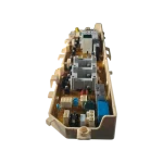 Detalle de conectores y disipador azul en PCB Samsung DC92-01683J para WA4000HS