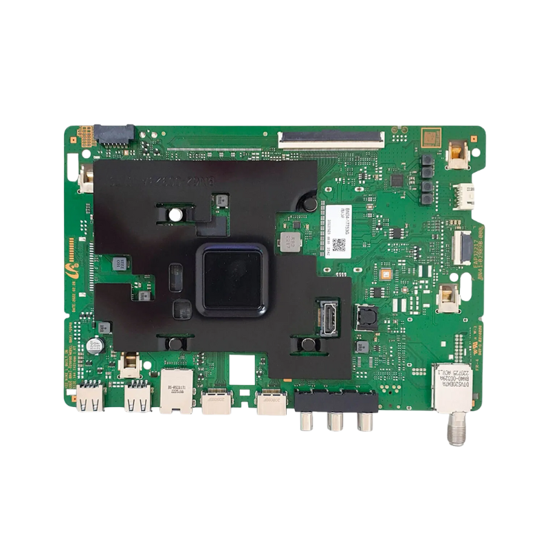 Main Board BN94-17753G Para TV Samsung, placa de circuito con puertos y conexiones, vista lateral.