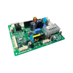 Main Board EBR82230432 LG vista 3/4 con disipador y conectores.