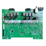 Main Board EBR85801002 para mini componente LG CK99 con disipadores de aluminio y capacitores de alto rendimiento.