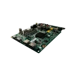 Tarjeta EBU63469404 en perspectiva izquierda con disipador y conectores laterales.