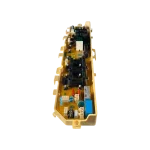 Detalle de conectores y disipadores en PCB Samsung DC92-01764V para WA-F500L