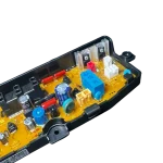 Detalle de conectores y relés en placa Samsung DC92-01755B para lavadora
