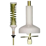 Suspensión LG AJK72909320 – detalle de resorte superior y anclaje inferior