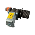 Válvula de lavadora Samsung DC62-00217E vista inferior Válvula DC62-00217E para lavadora Samsung vista inferior con base blanca