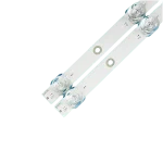 Vista lateral del kit de barras LED para TV CX65E1USM