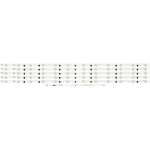 Parte posterior del kit de barras LED compatible con TV Samsung UN37EH5000MXZL y UN37EH5000FXZA Vista posterior del kit de barras LED Samsung UN37EH5000MXZL