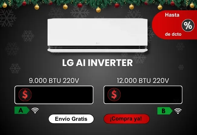 Aire Acondicionado LG V12WIN Dual Inverter 12.000 BTU 220V