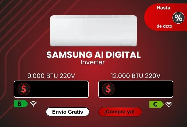 Aire Acondicionado LG V12WIN Dual Inverter 12.000 BTU 220V