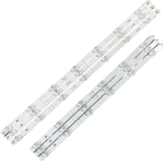 Vista lateral del kit de barras LED 55A6100FUR