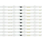 Detalle del kit barras LED compatible con TV UN60JS7200KXZL.