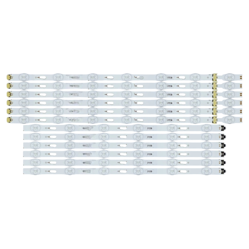 Kit barras LED frontal compatible con TV UN50JU6500KXZL, vista general. Kit barras LED frontal compatible con TV UN50JU6500KXZL, vista general.