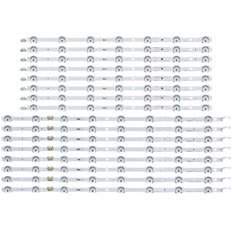 Kit barras LED frontal compatible con TV UN55HU7200KXZL, vista general.