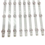 Vista posterior del kit de barras LED para televisores Hisense de 70