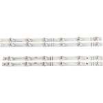 Vista lateral del kit de barras LED Hisense 43H4030F3