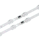 Kit barras LED lateral compatible con TV UN55HU7200KXZL, vista lateral.