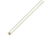 Detalle del kit de barras LED para LG 60UJ658T, mostrando conectores y puntos de luz.