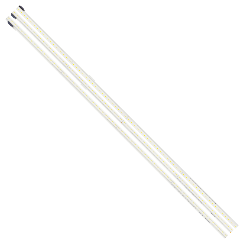 Vista frontal del kit de barras LED compatible con LG 70UJ658T y 70UK6550PDA.