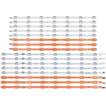 Kit barras LED posterior compatible con TV UN55HU7200KXZL, vista posterior.