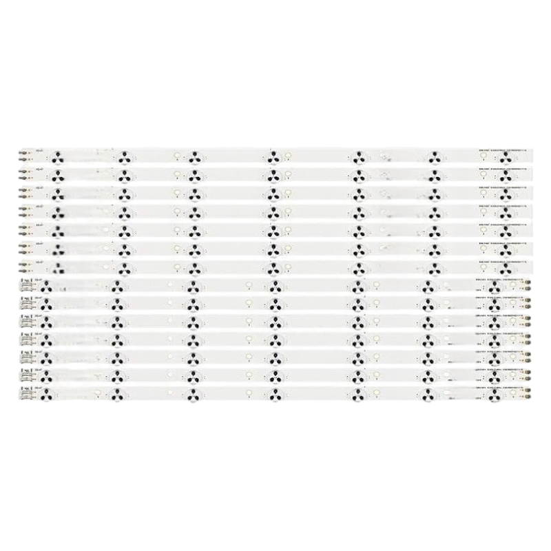 Vista frontal del kit de barras LED compatible con televisores Samsung de 55 pulgadas serie EH y FH.