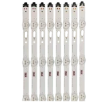 Detalle del kit LED para televisores Samsung de 60", mostrando puntos de luz y conectores.