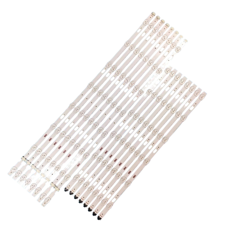 Vista frontal del kit de barras LED compatible con televisores Samsung de 60 pulgadas series JU y KU.