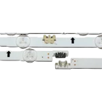 Detalle de conectores del kit de barras LED compatible con TV Samsung de 75 pulgadas Conectores del kit de barras LED Samsung 75 pulgadas