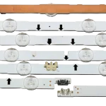 Diseño lateral del kit de barras LED compatible con TV Samsung 75 pulgadas Vista lateral del kit de barras LED Samsung 75 pulgadas