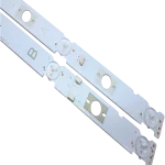 Detalle del kit LED para Sony KDL-48W657D mostrando conectores y puntos LED.