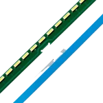 Vista posterior del kit de barras LED para televisores LG de 60 pulgadas Parte posterior del kit de barras LED compatible con TV LG 60LF635T 60LX341C