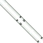 Parte posterior del kit de barras LED compatible con televisores Samsung LH55MECPLGA/ZA, UN55ES6500MXZL y UN55ES6800MXZL